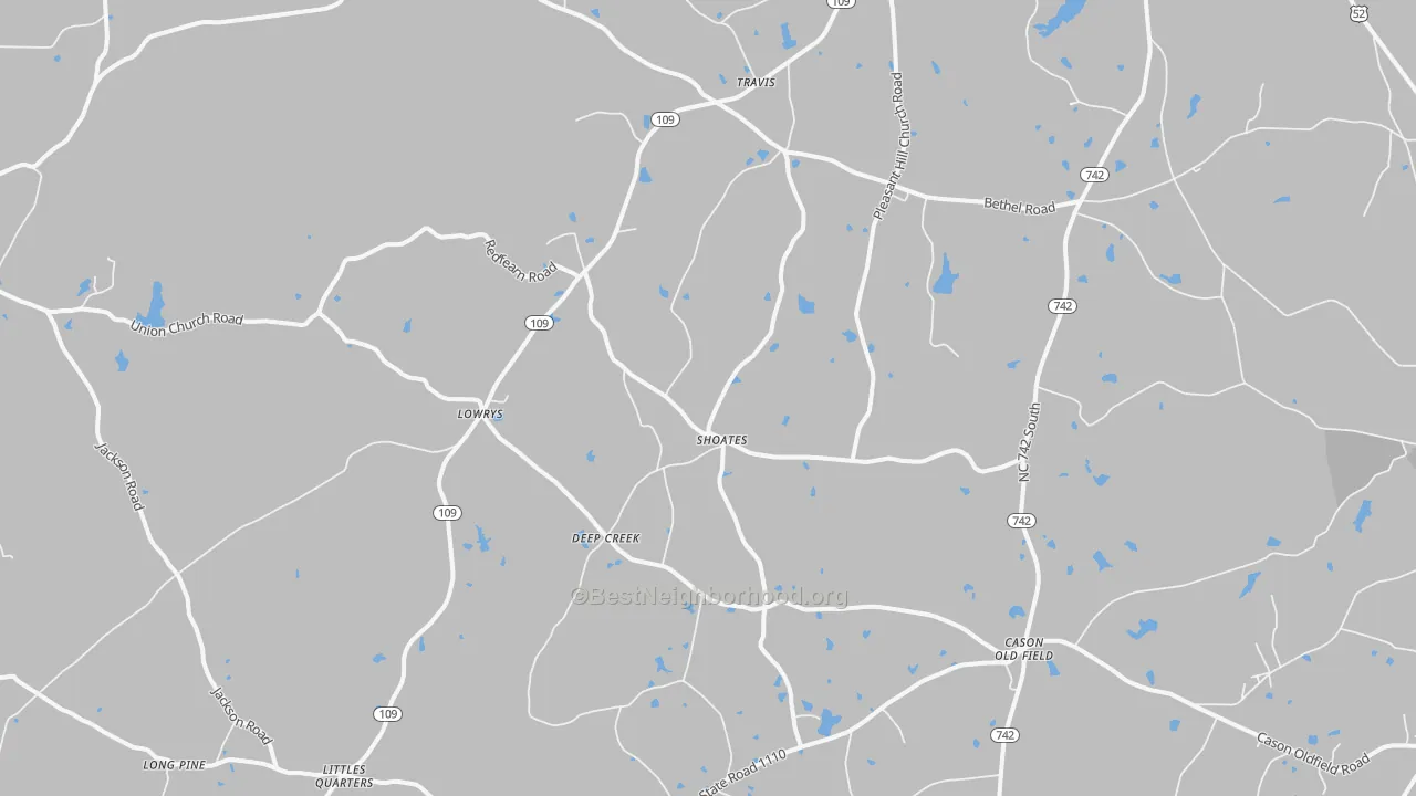 Transit Grade map of Deep Creek, NC