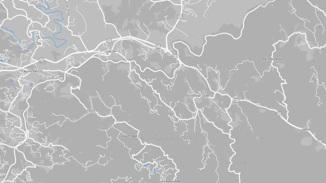 Transit Grade map of Deep Gap, NC