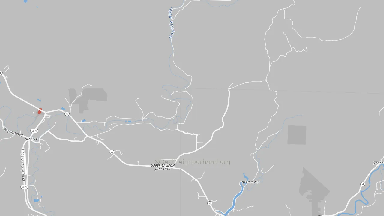 Transit Grade map of Deep River, WA