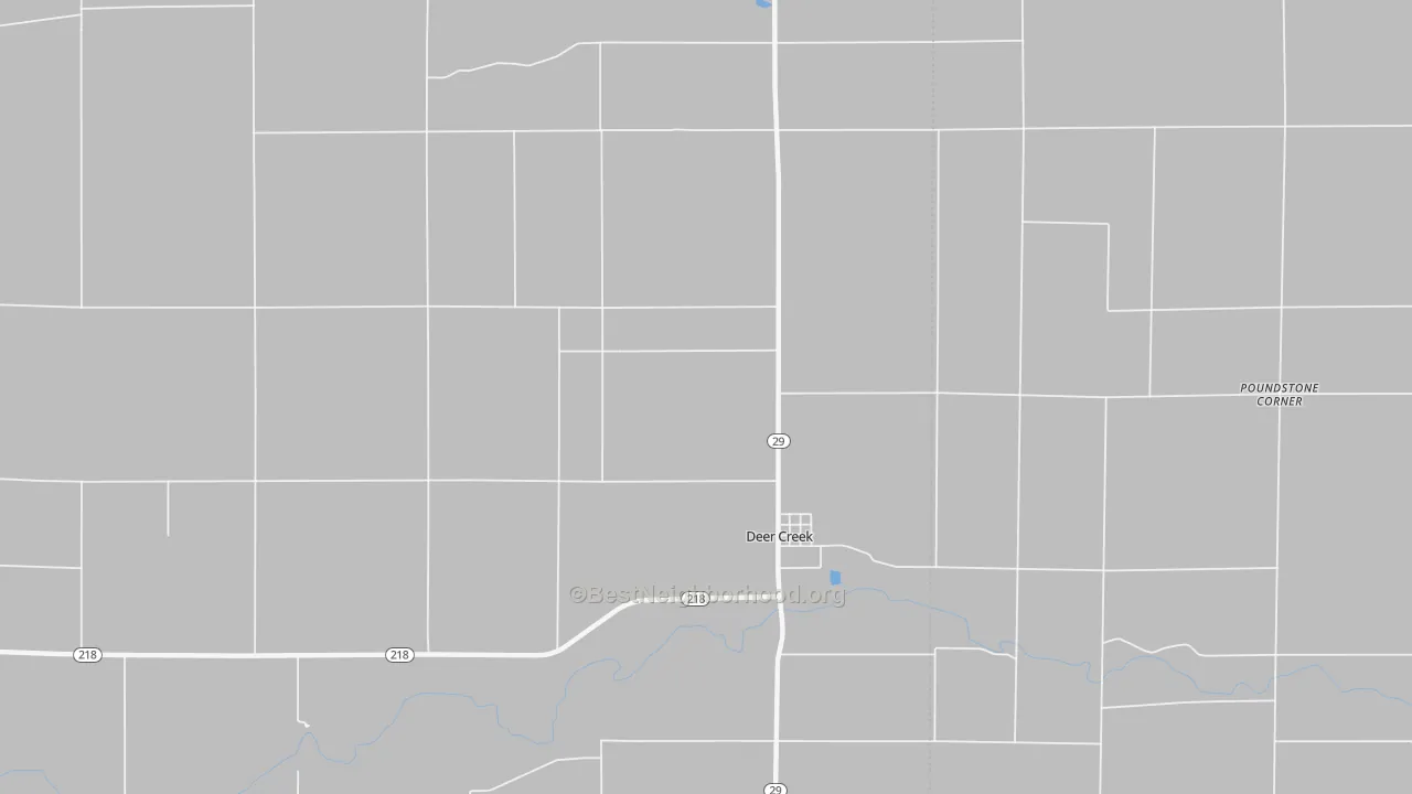 Transit Grade map of Deer Creek, IN