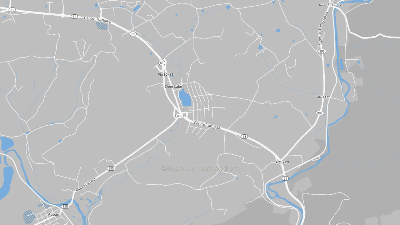 Transit Grade map of Deer Lake, PA