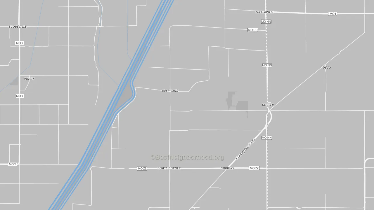 Transit Grade map of Deer Land, MO