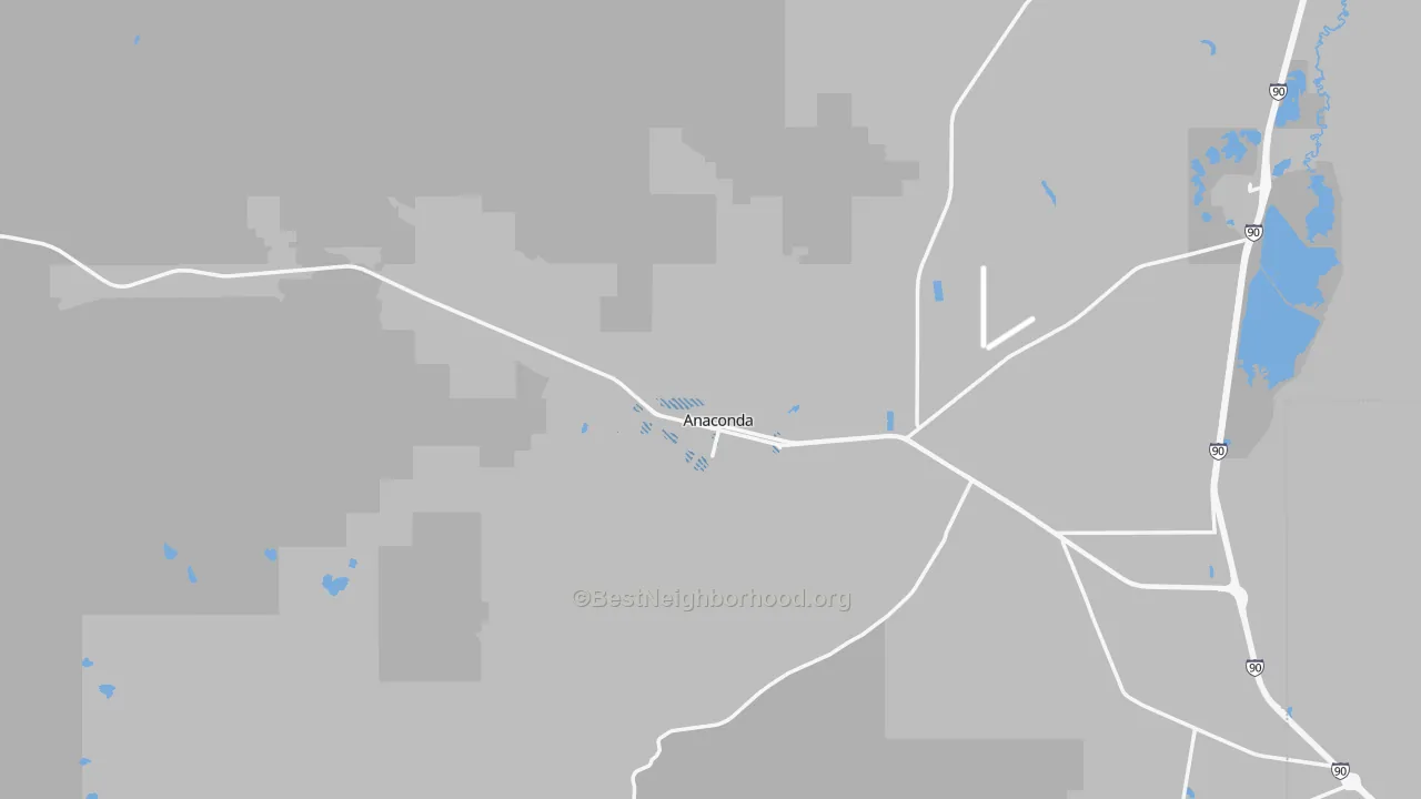 Transit Grade map of Deer Lodge County, MT