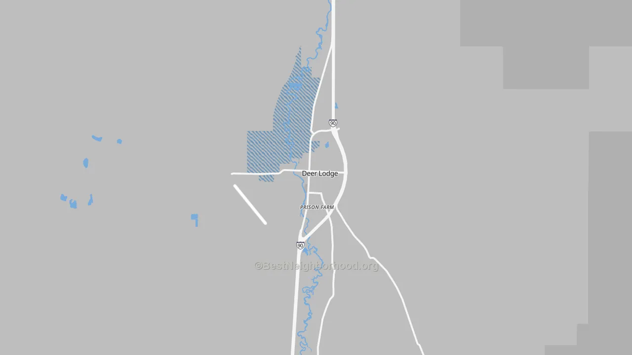 Transit Grade map of Deer Lodge, MT