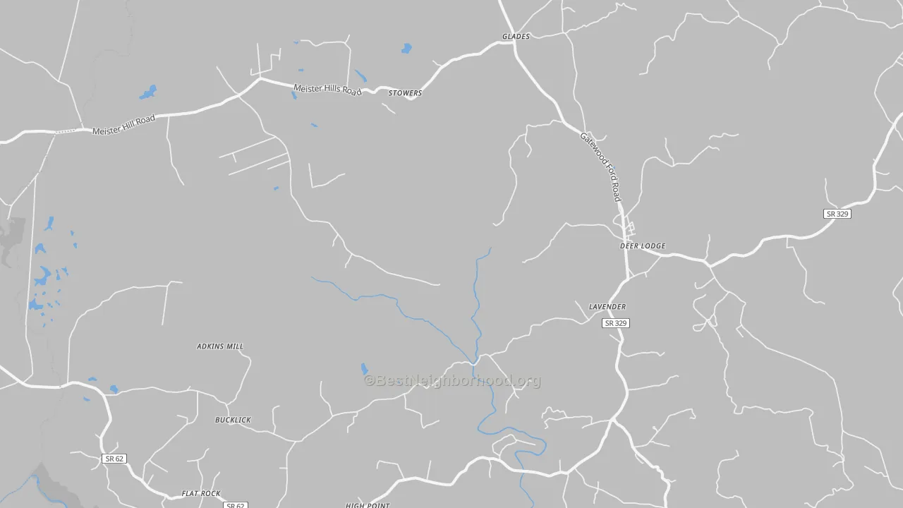 Transit Grade map of Deer Lodge, TN
