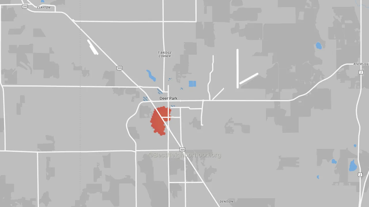 Transit Grade map of Deer Park, WA