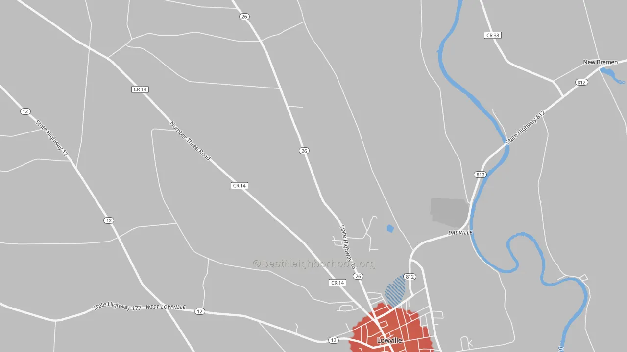 Transit Grade map of Deer River, NY