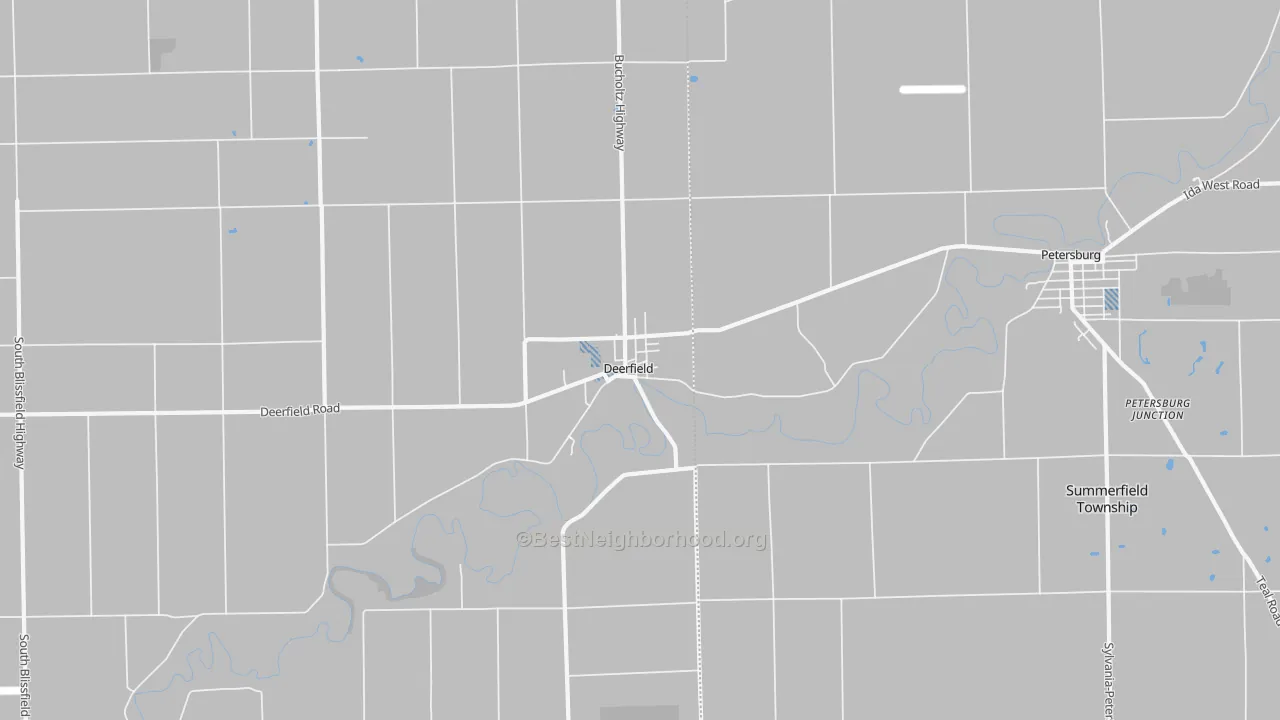 Transit Grade map of Deerfield, MI