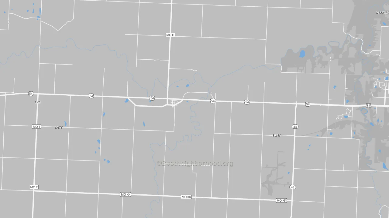 Transit Grade map of Deerfield, MO