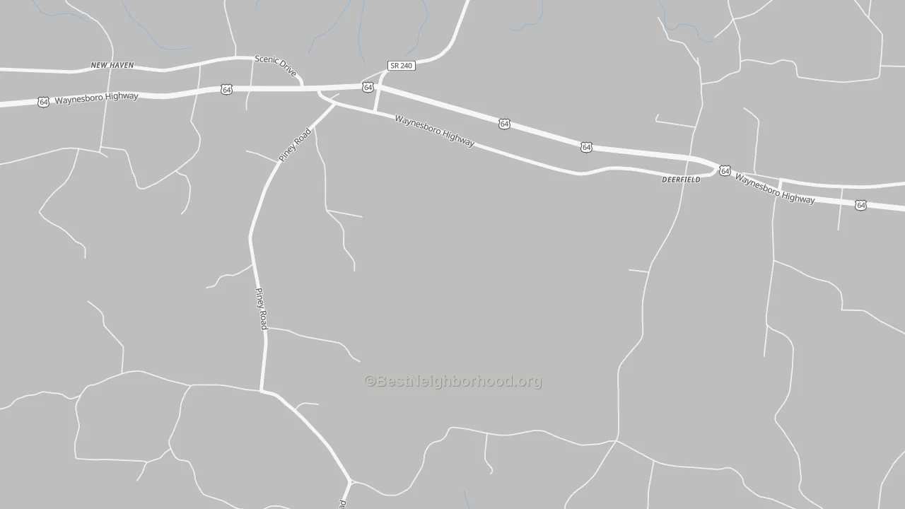 Transit Grade map of Deerfield, TN