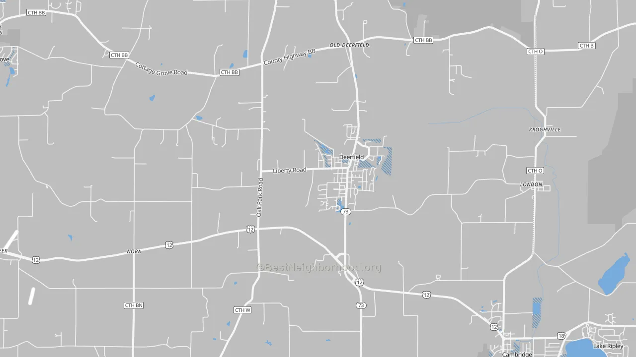 Transit Grade map of Deerfield, WI