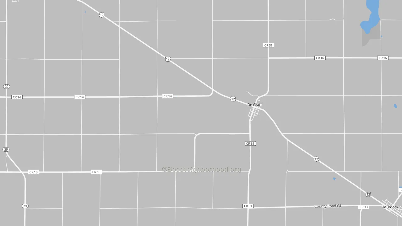 Transit Grade map of DeGraff, MN