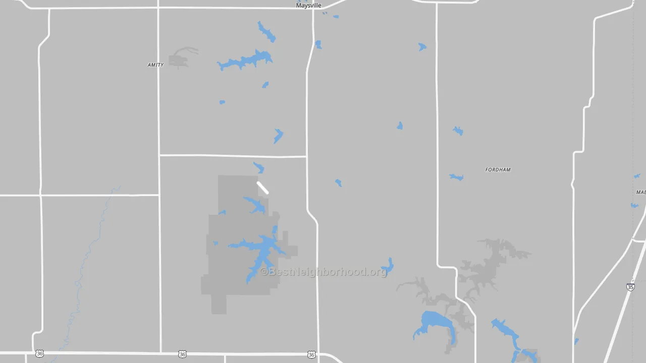 Transit Grade map of DeKalb County, MO