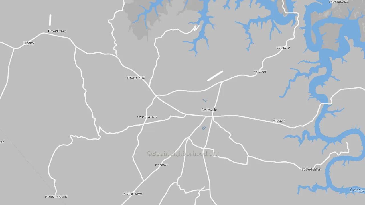 Transit Grade map of DeKalb County, TN