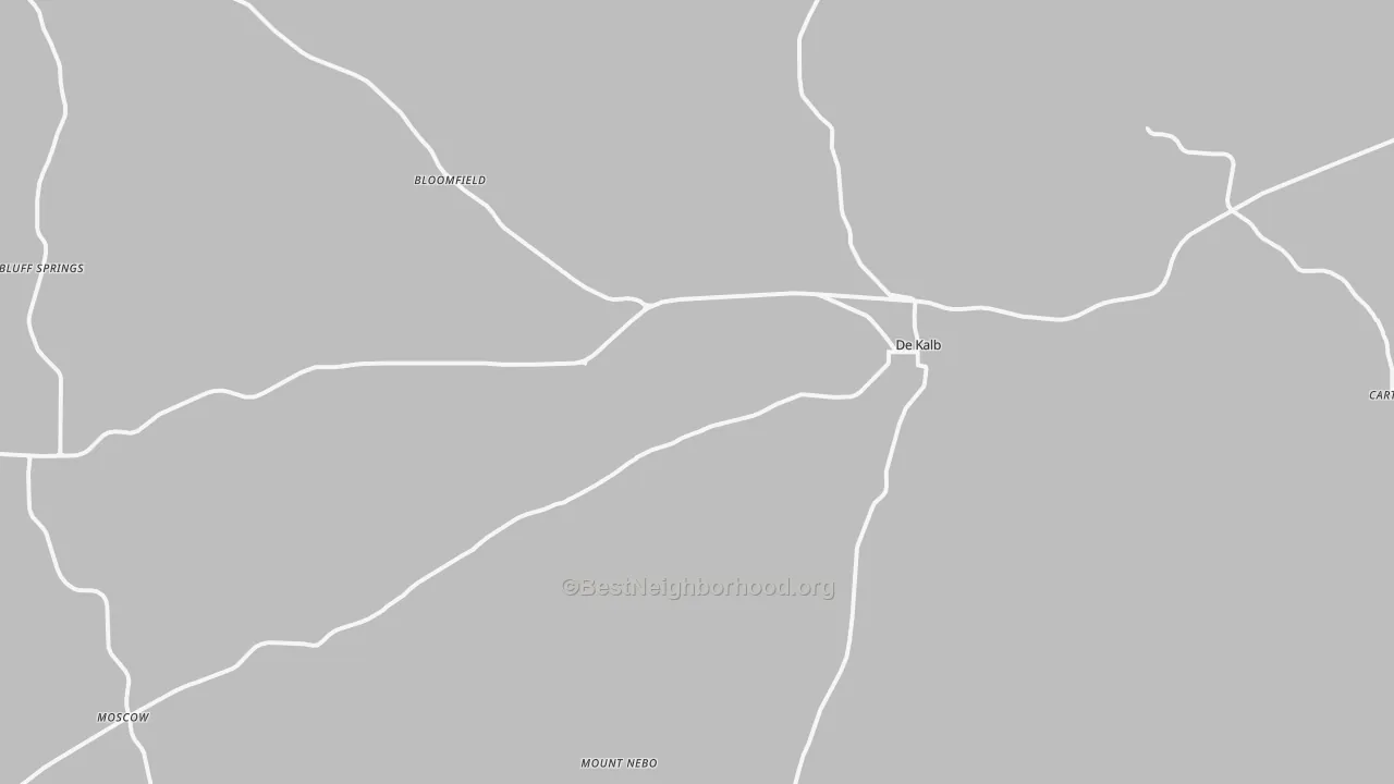 Transit Grade map of DeKalb, MS