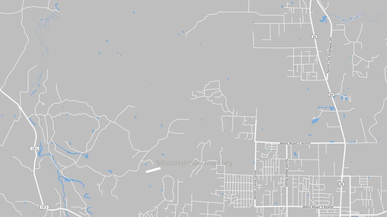 Transit Grade map of Del Rio, AZ