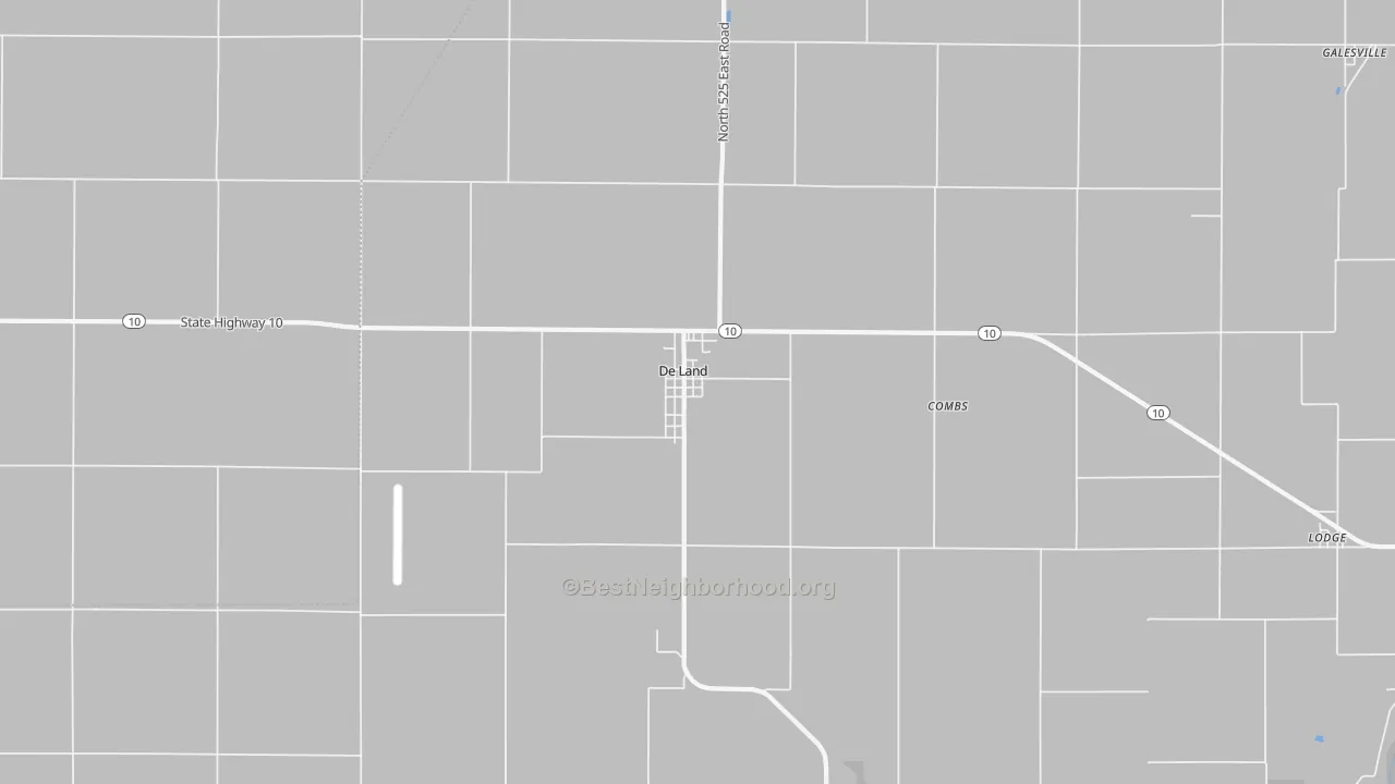 Transit Grade map of DeLand, IL