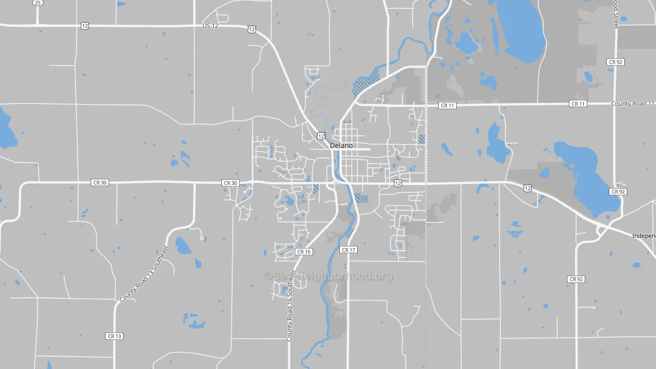 Transit Grade map of Delano, MN