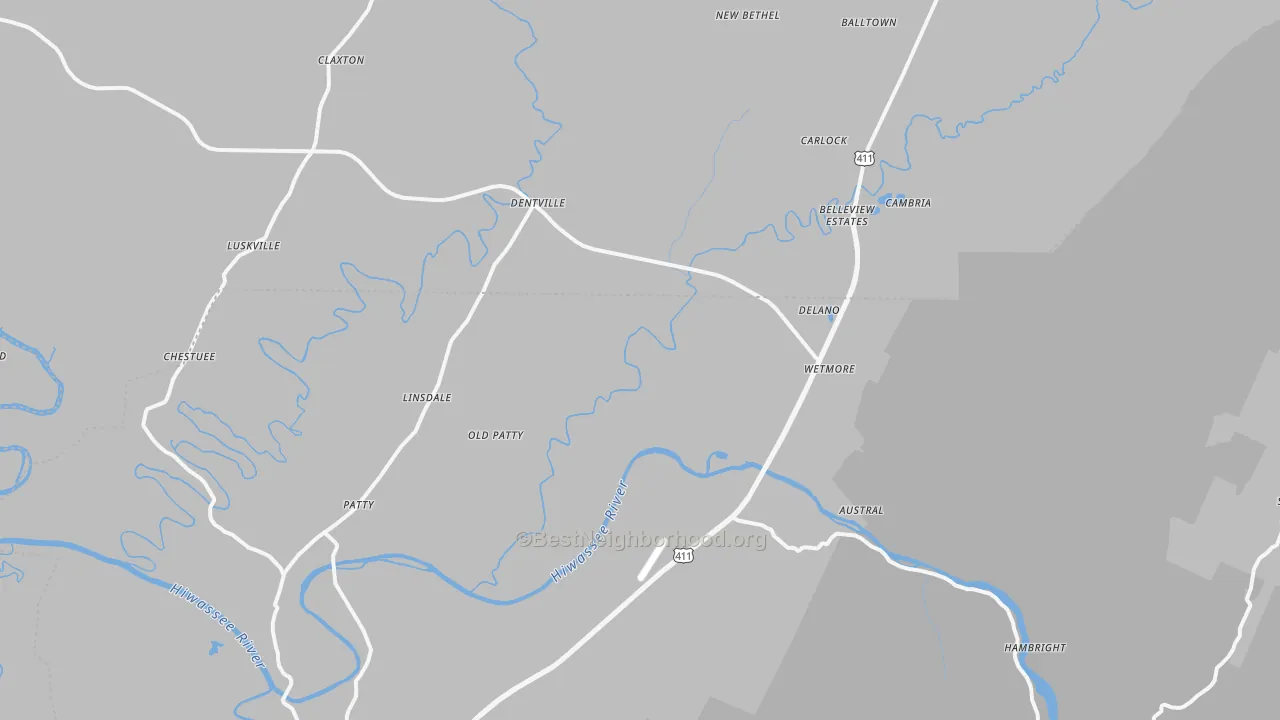 Transit Grade map of Delano, TN