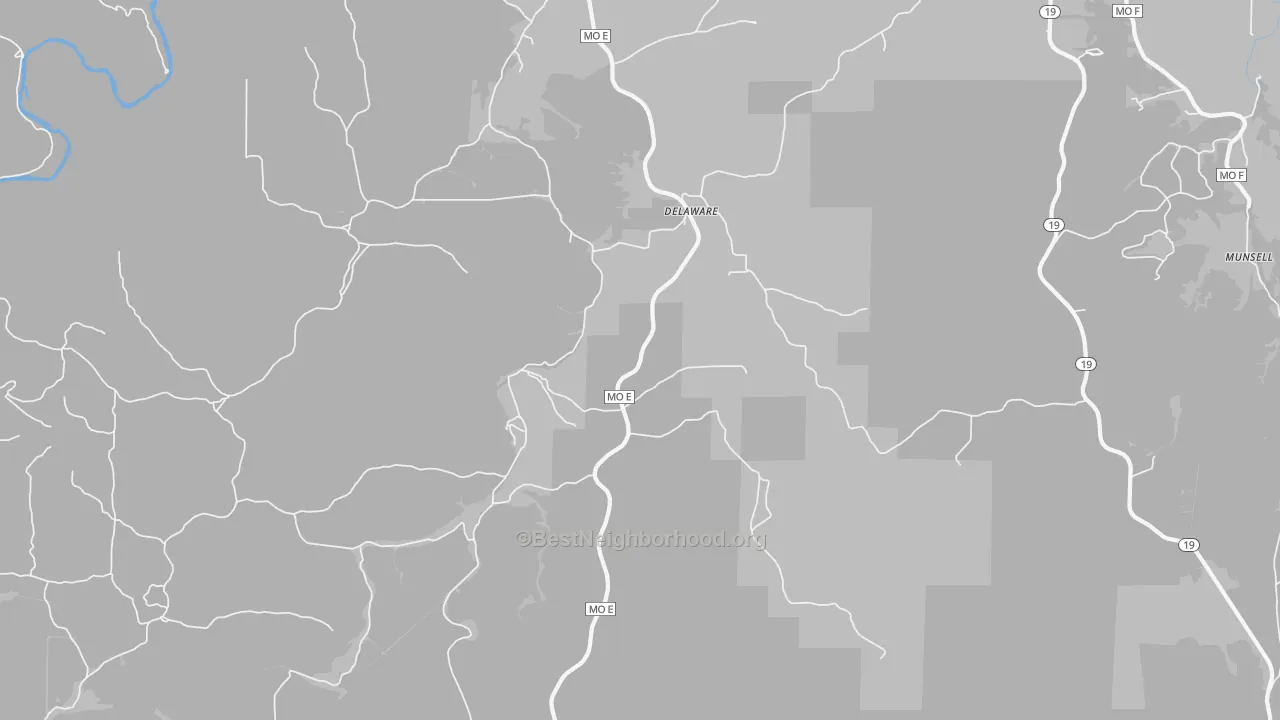 Transit Grade map of Delaware, MO