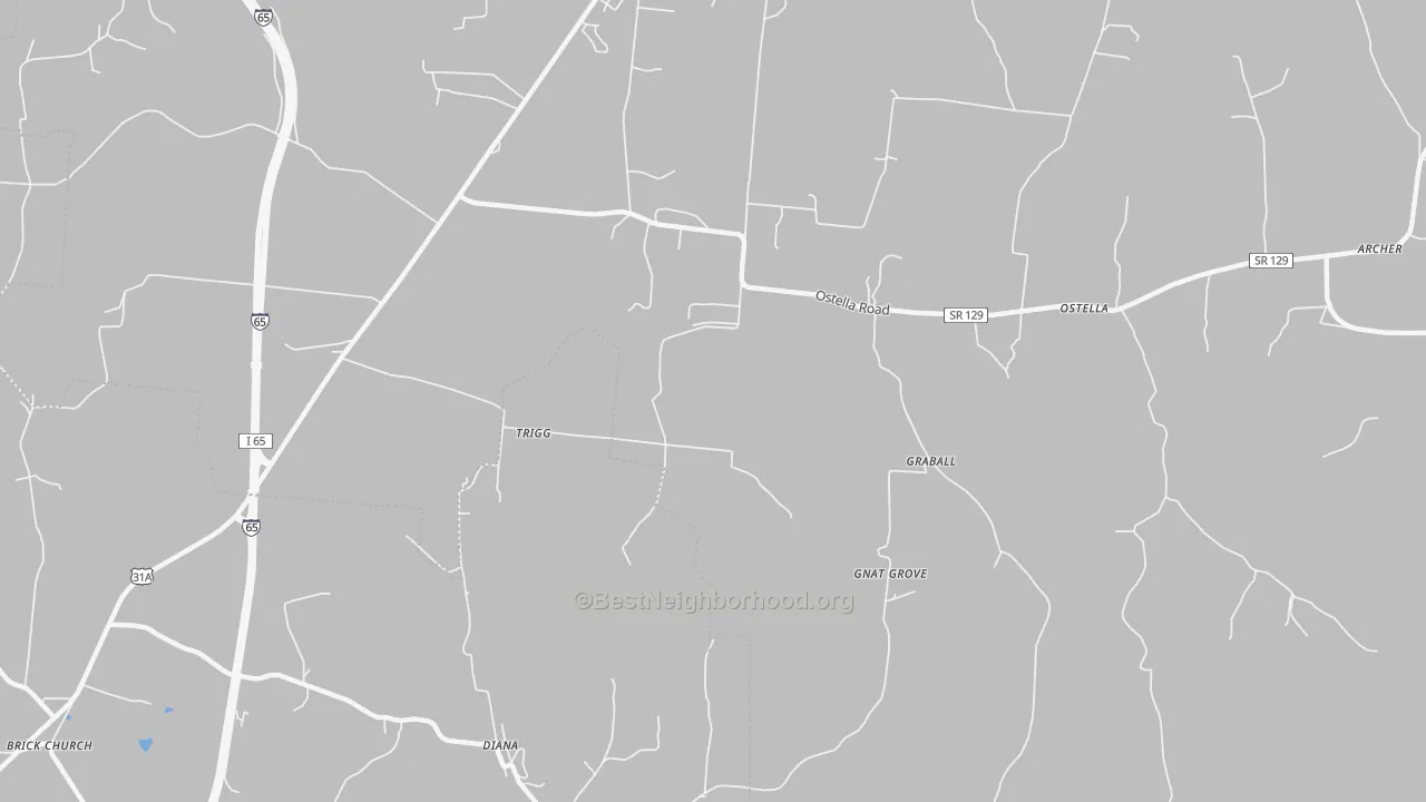 Transit Grade map of Delina, TN