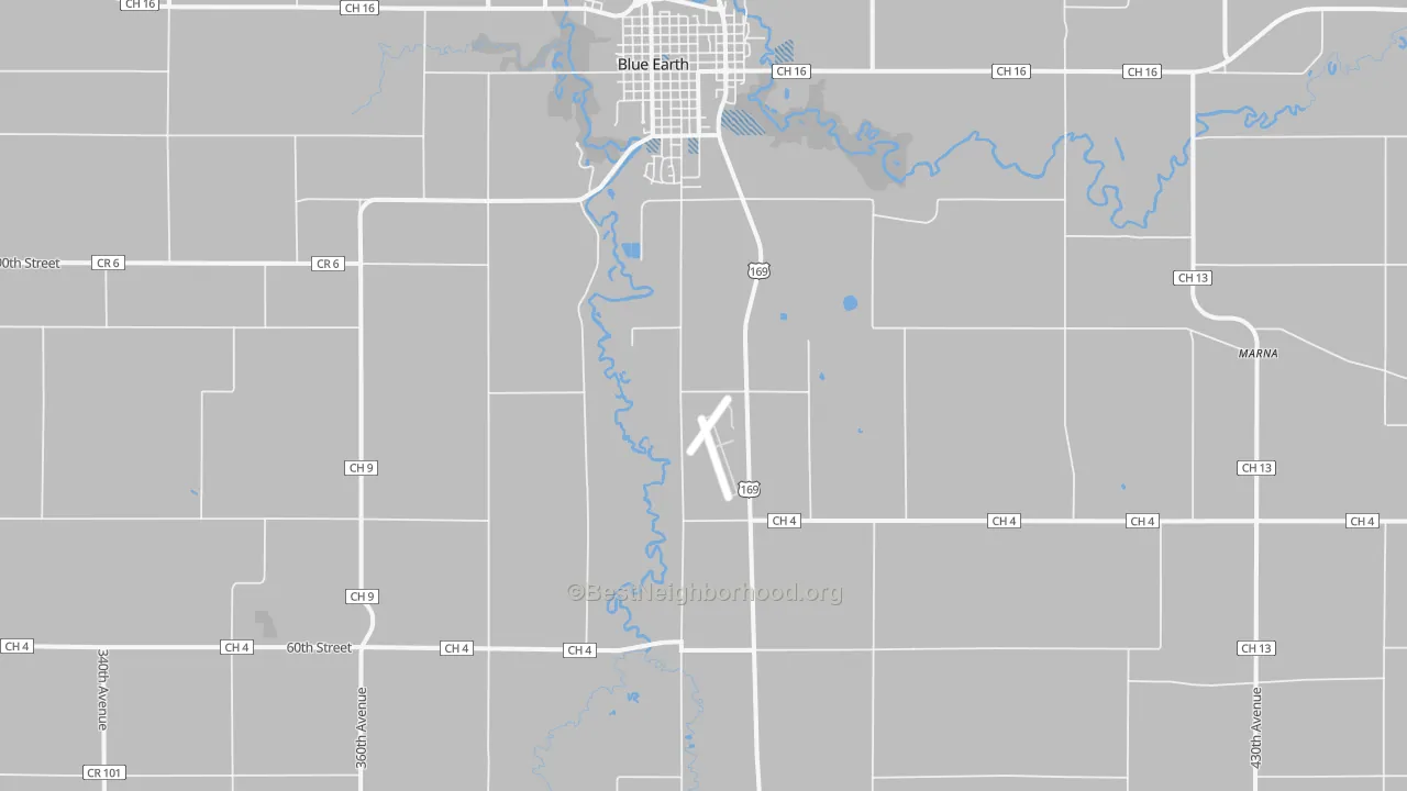 Transit Grade map of Dell, MN