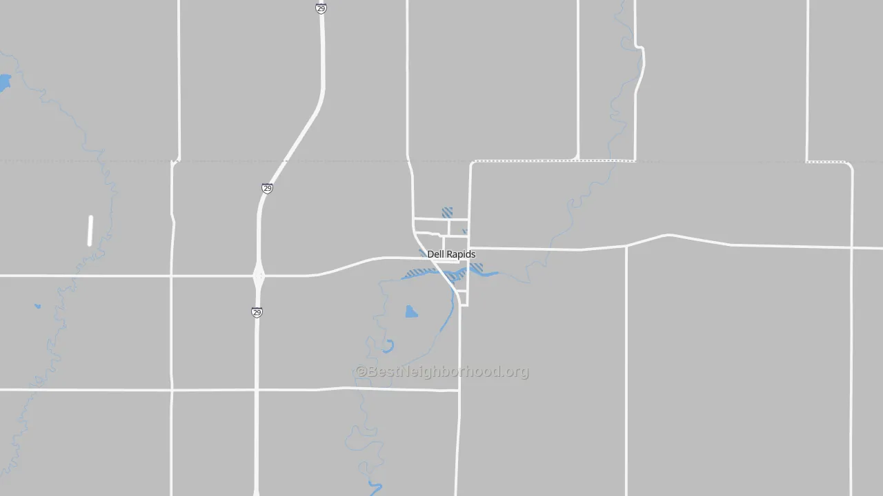 Transit Grade map of Dell Rapids, SD