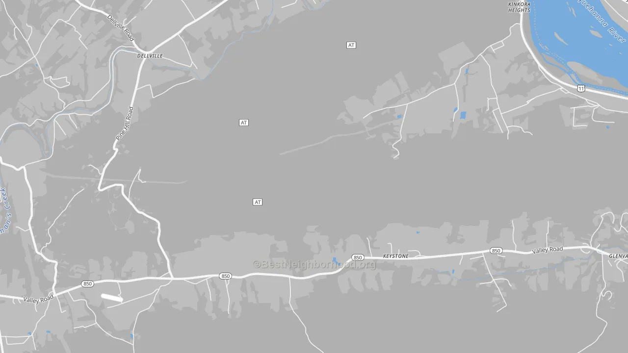 Transit Grade map of Dellville, PA