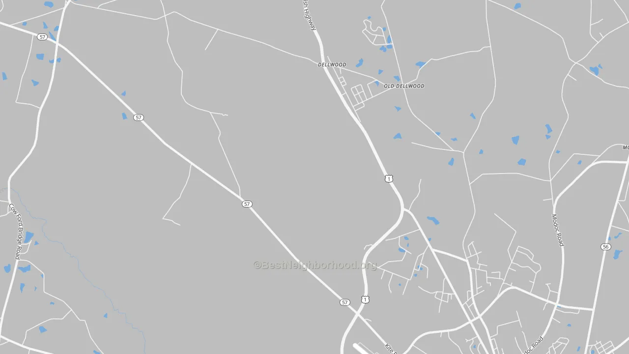 Transit Grade map of Dellwood, GA