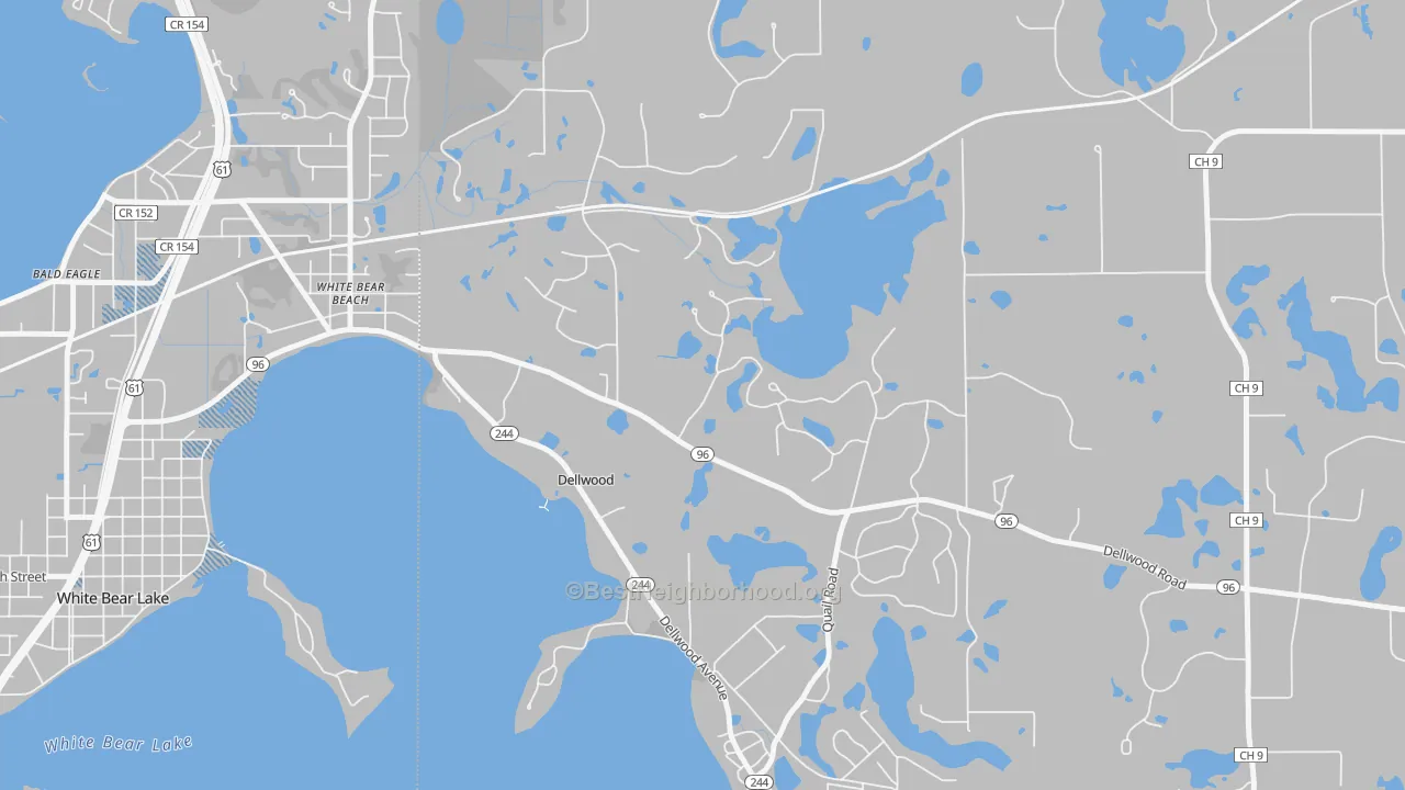 Transit Grade map of Dellwood, MN