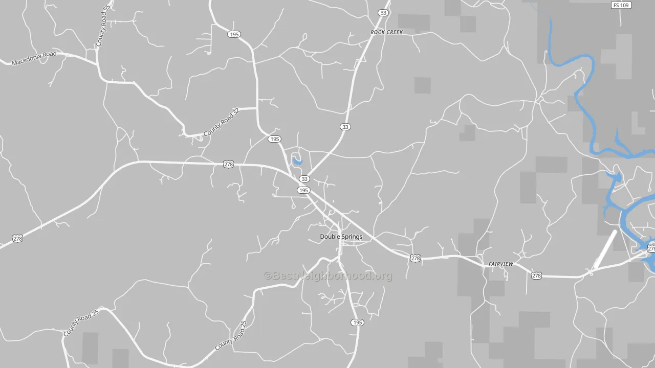 Transit Grade map of Delmar, AL