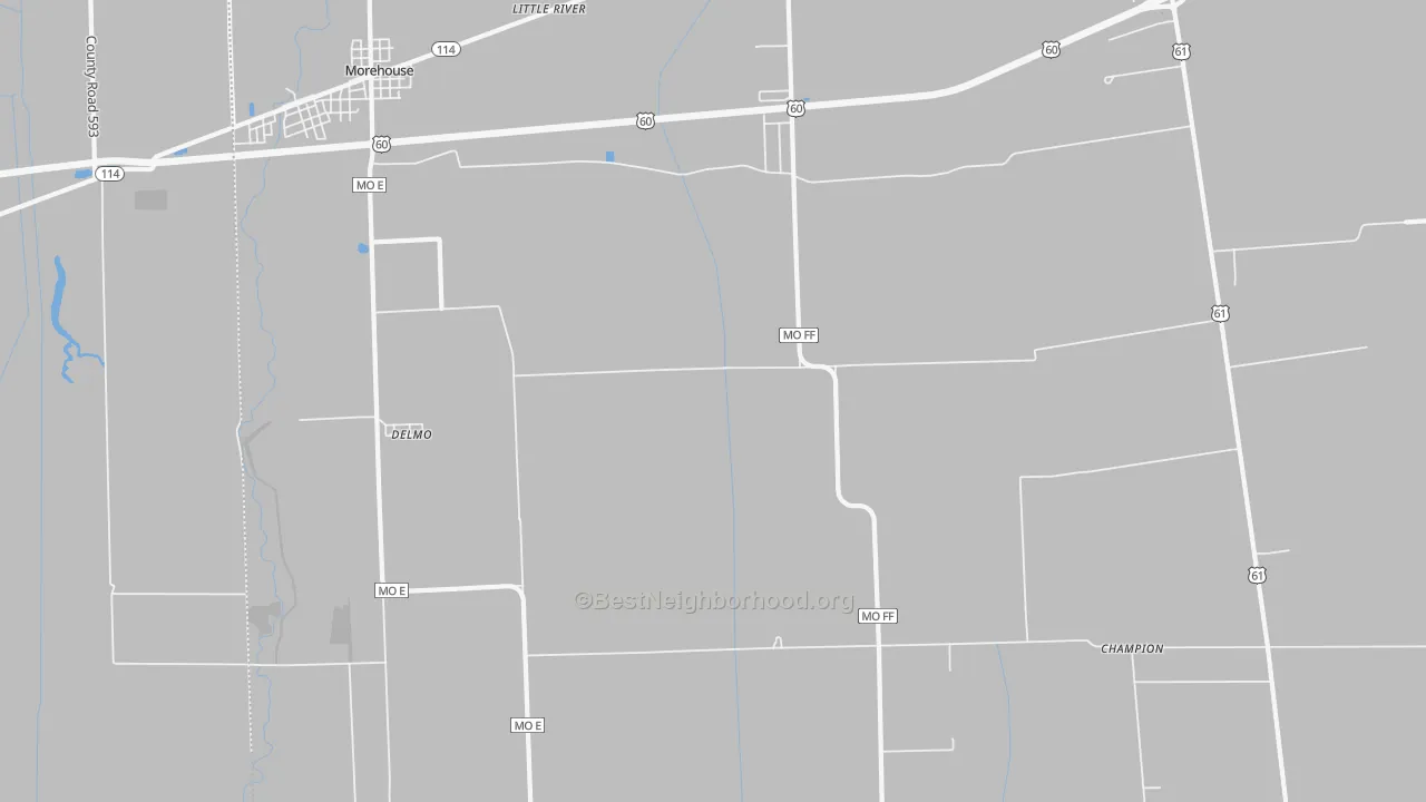 Transit Grade map of Delmo, MO
