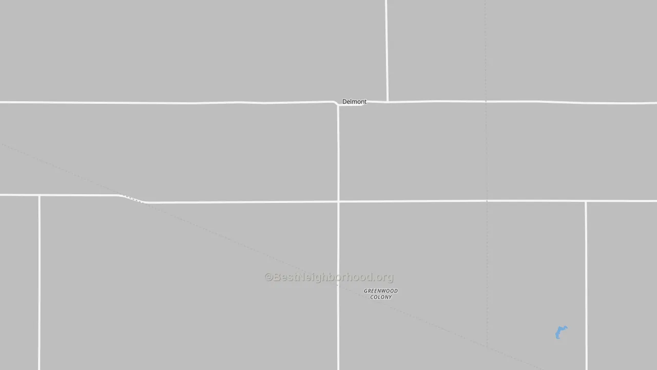 Transit Grade map of Delmont, SD