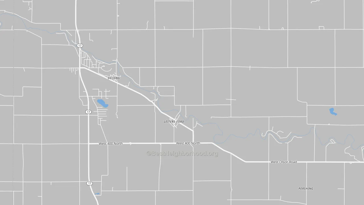 Transit Grade map of Delong, IN