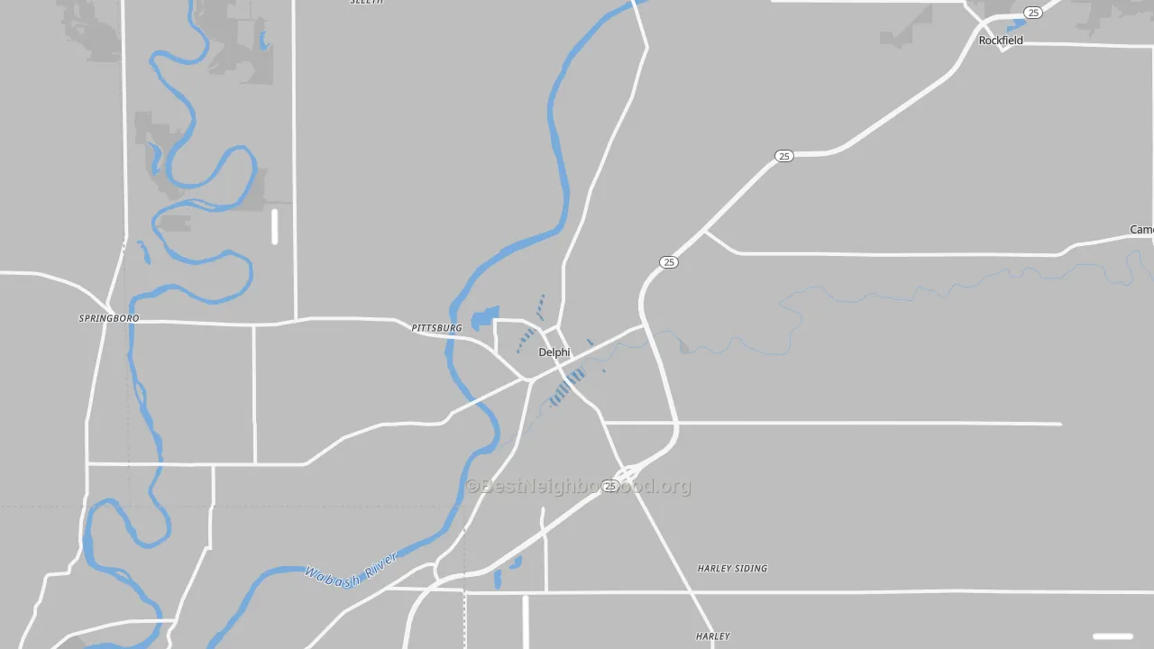Transit Grade map of Delphi, IN
