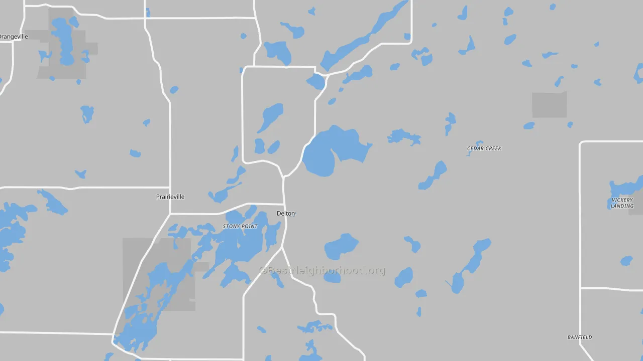 Transit Grade map of Delton, MI