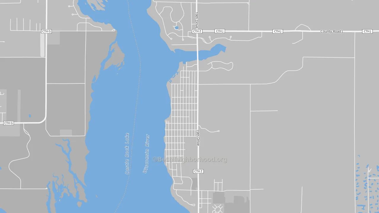 Transit Grade map of Delwood, WI
