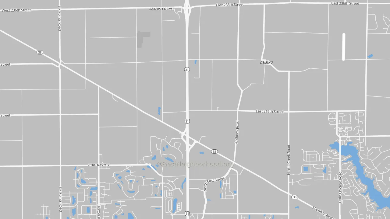 Transit Grade map of Deming, IN