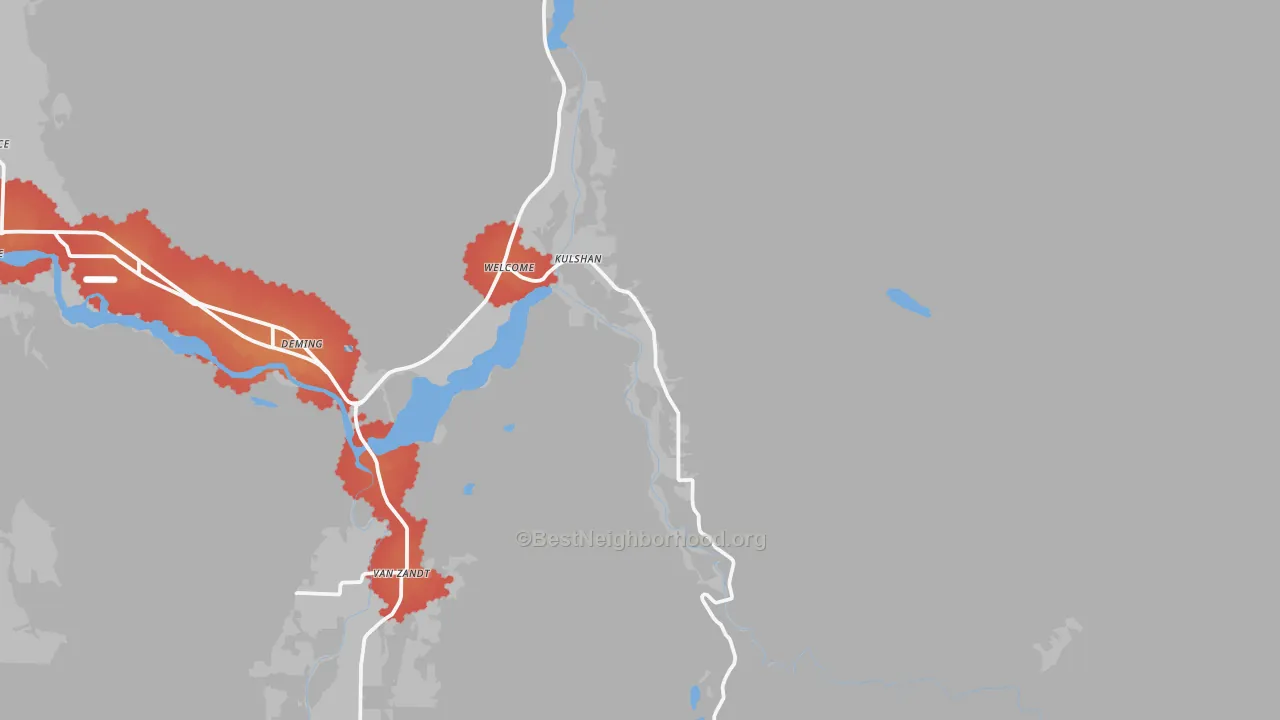 Transit Grade map of Deming, WA