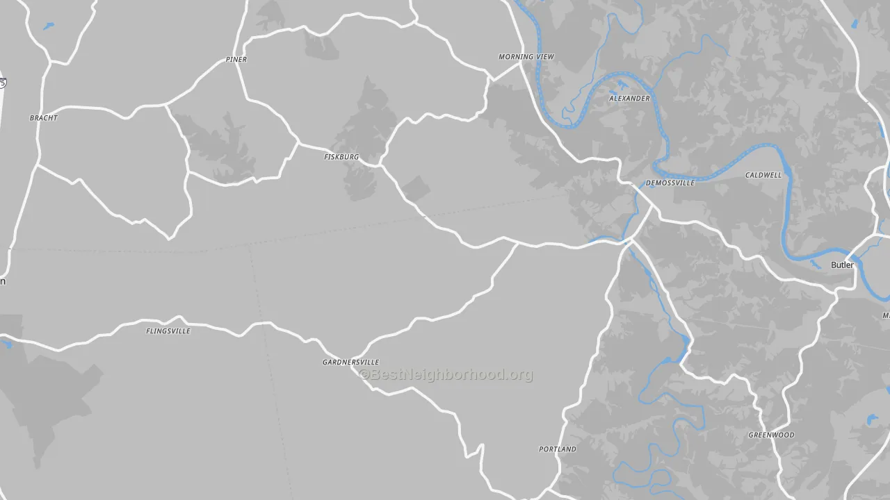Transit Grade map of DeMossville, KY