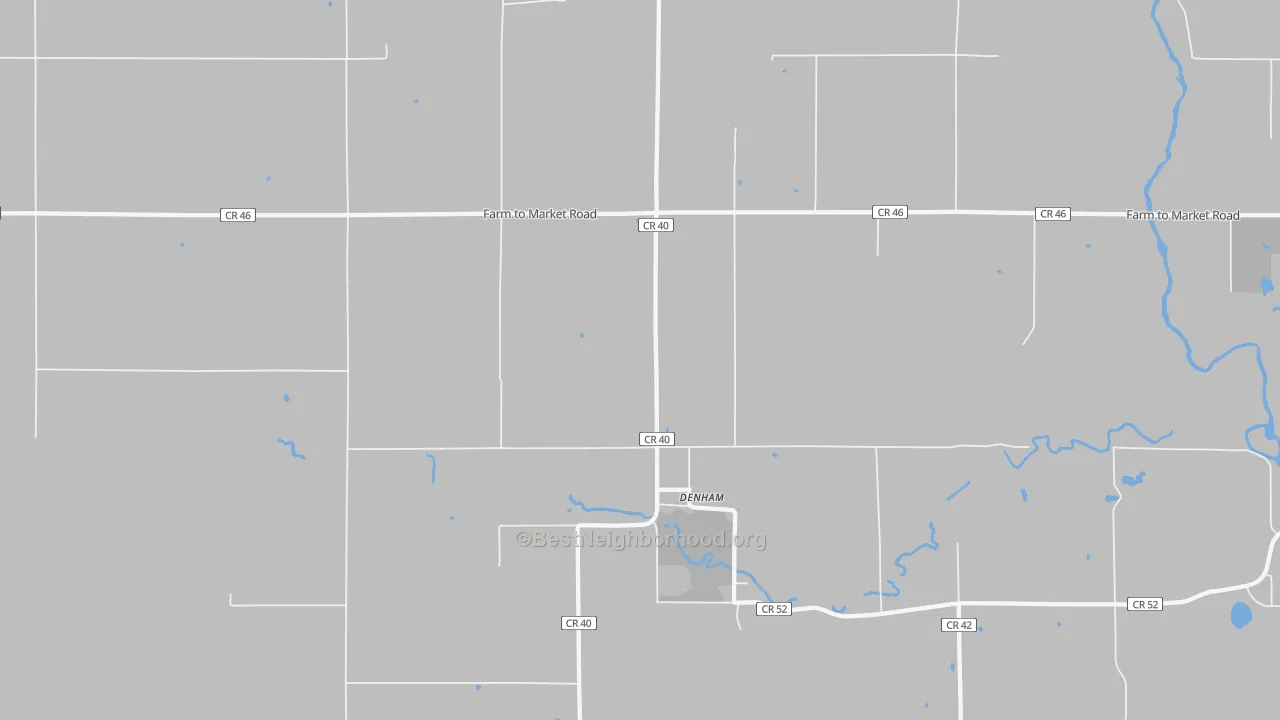 Transit Grade map of Denham, MN
