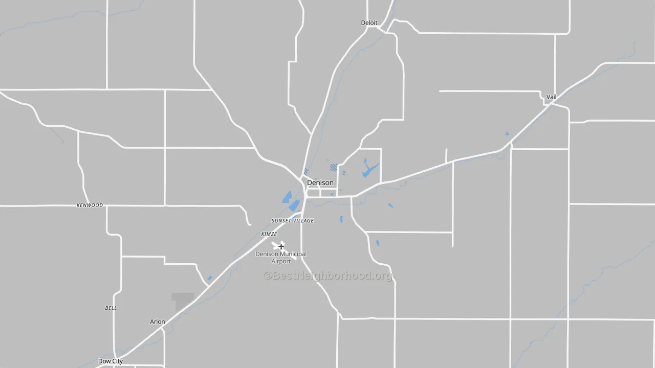 Transit Grade map of Denison, IA