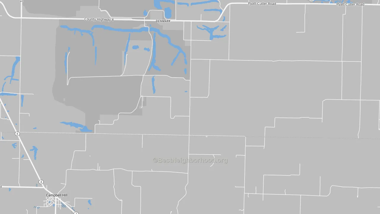 Transit Grade map of Denmark, IL