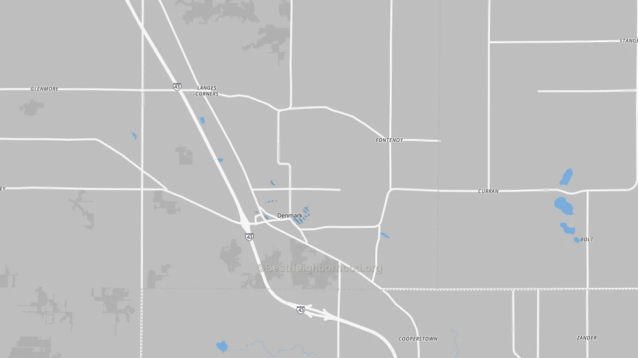 Transit Grade map of Denmark, WI
