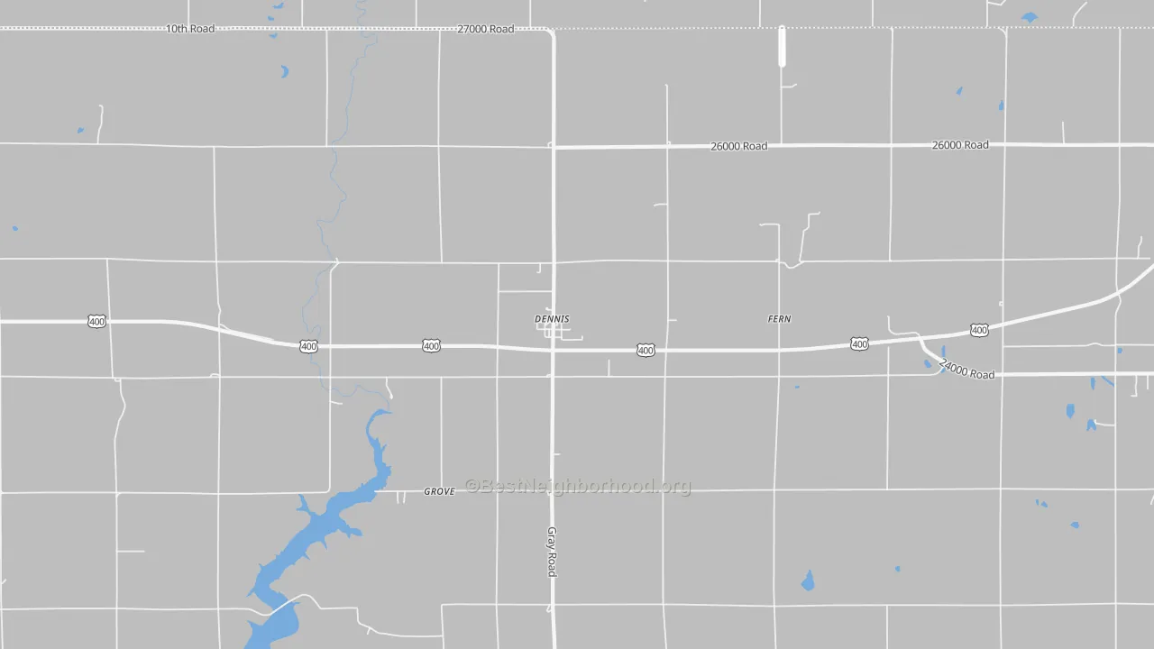 Transit Grade map of Dennis, KS