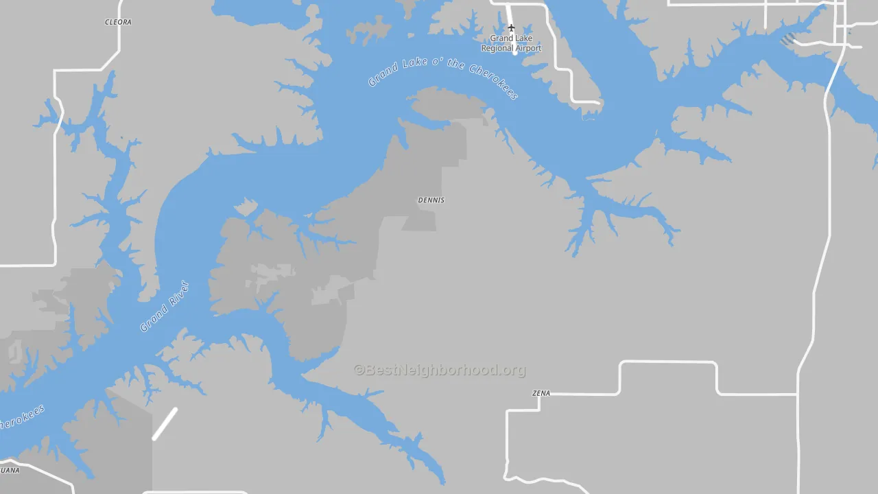Transit Grade map of Dennis, OK