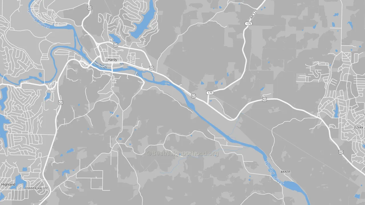Transit Grade map of Dennison Heights, AR