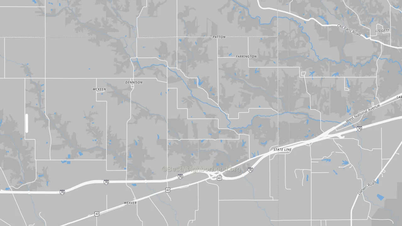 Transit Grade map of Dennison, IL