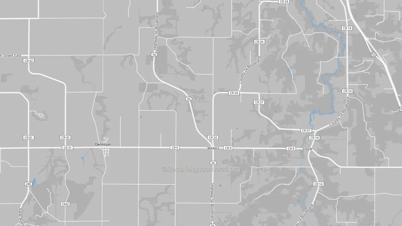 Transit Grade map of Dennison, MN
