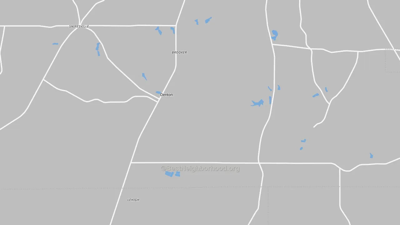 Transit Grade map of Denton, GA